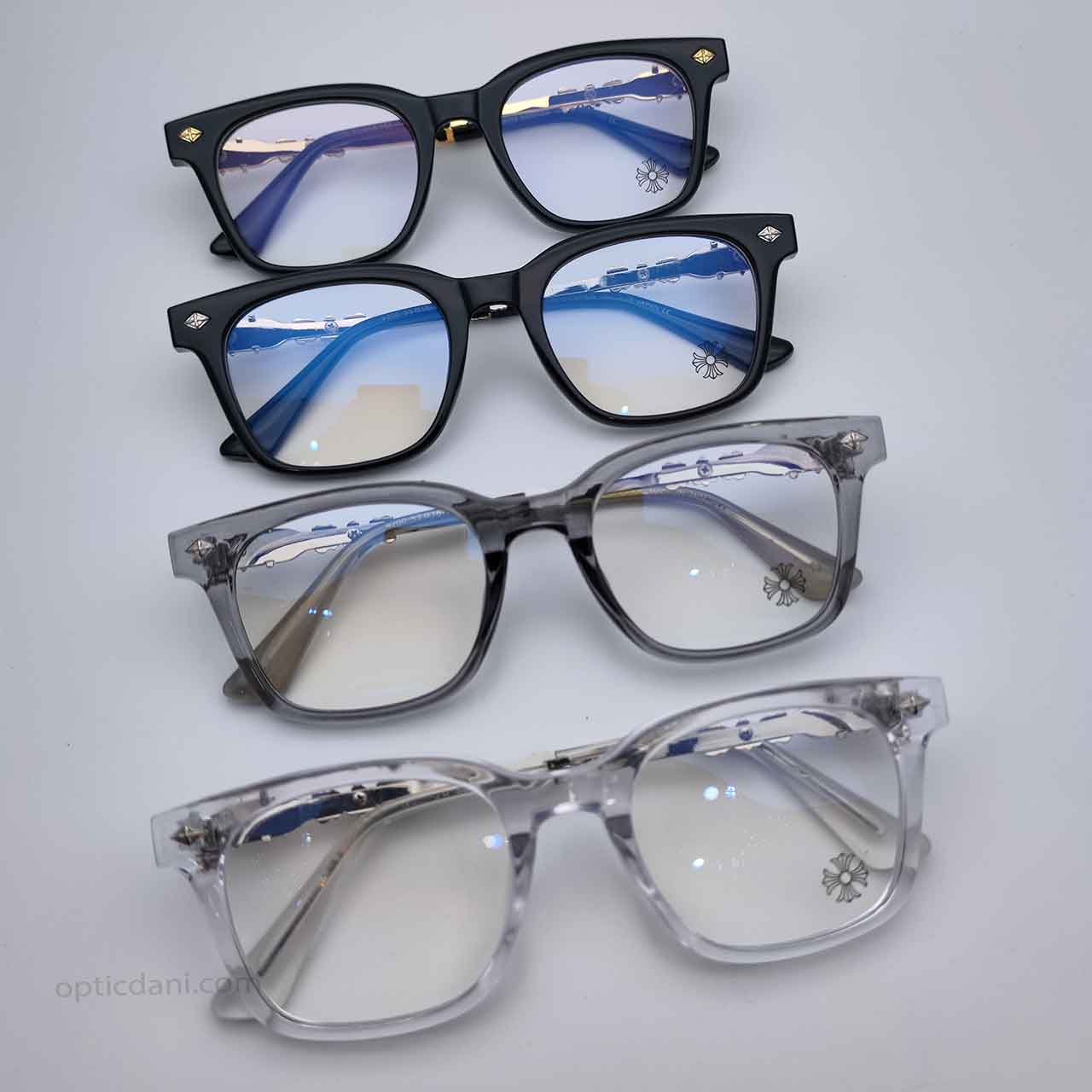 فریم عینک طبی کروم هارتز کد Chrome Hearts 9200
